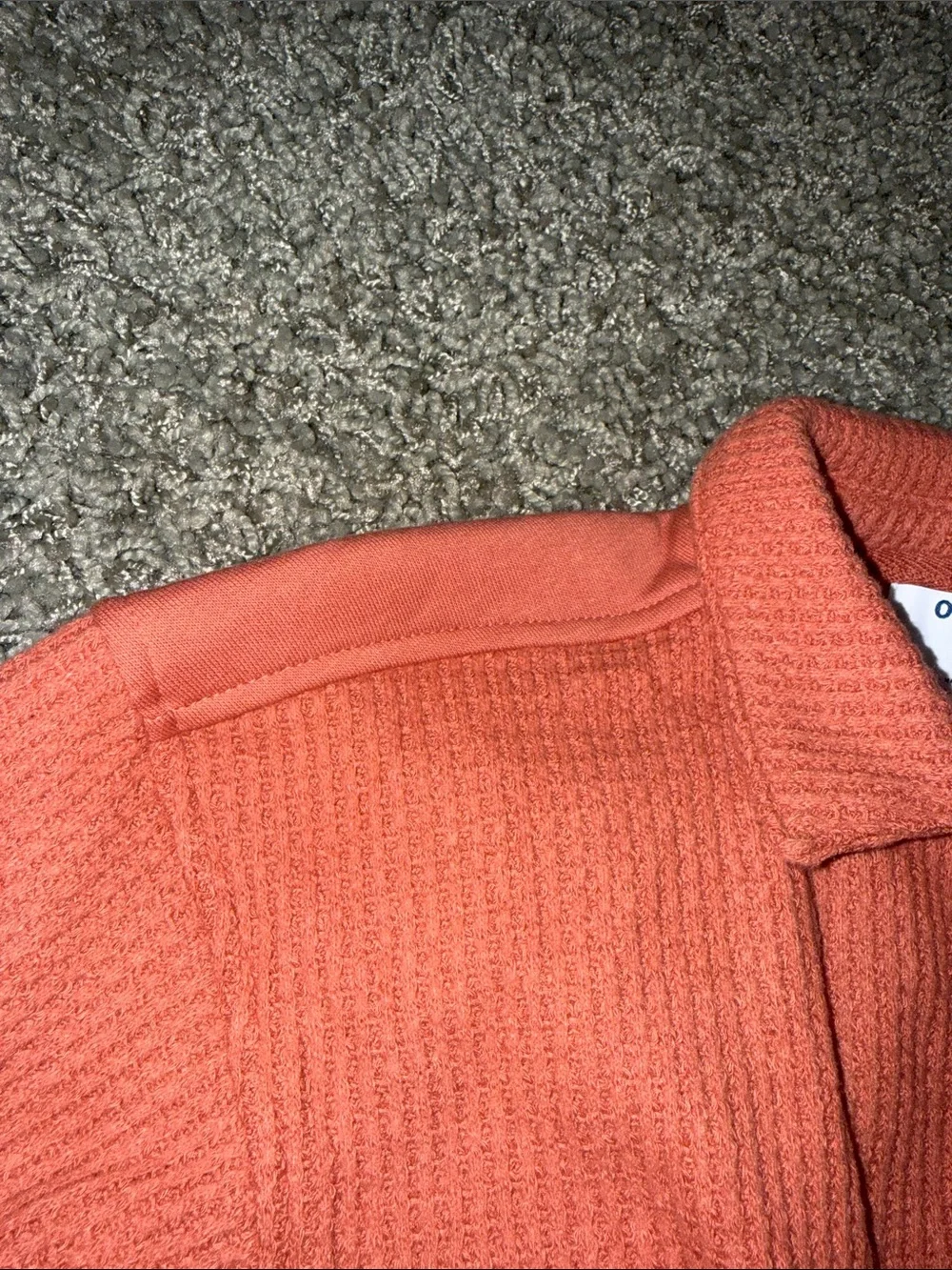 Old Navy Girls' Salmon Waffle Button-Up Shirt (S 6/7) NEW